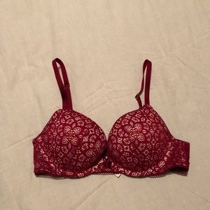 Victoria’s Secret Red Lace Padded Bra